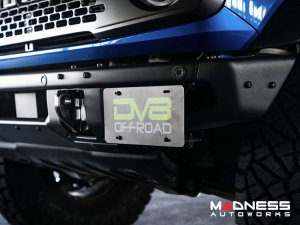 Ford Bronco Front License Plate Relocation Bracket - Factory Bumper - DV8